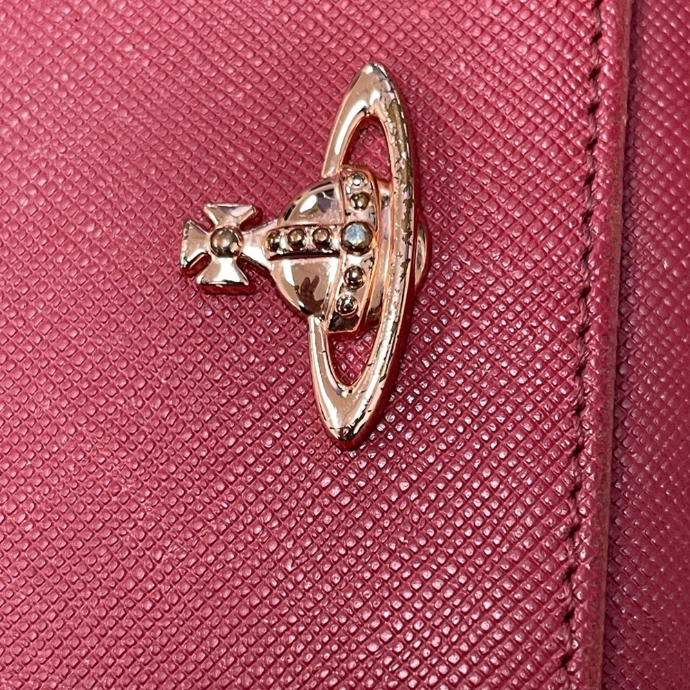 Vivienne Westwood Red & Rose Gold Women's Wallet - Picture 8 of 17